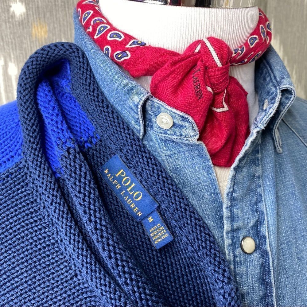 Polo Ralph Lauren Cotton Regatta Flag Color Block Roll Neck L/S Sweater - Picture 4 of 16